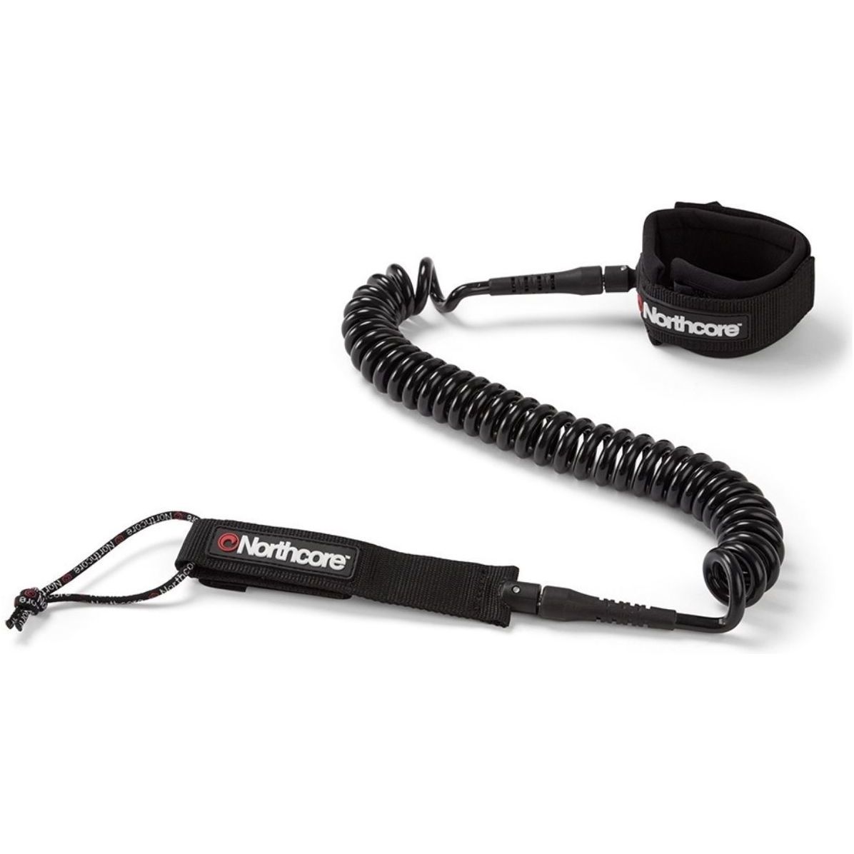 2025 Northcore 10FT SUP Coiled Leash NOCO138A - Black